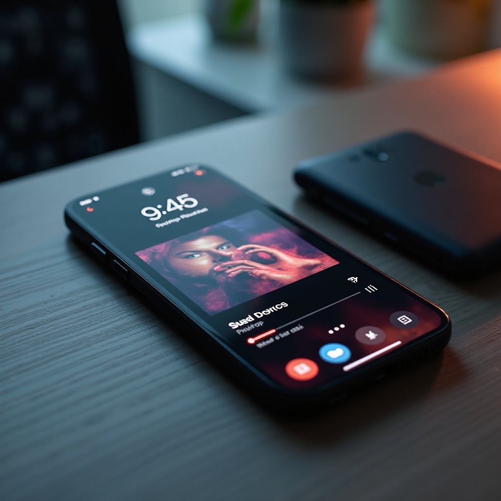 how to show spotify on lock screen iphone
