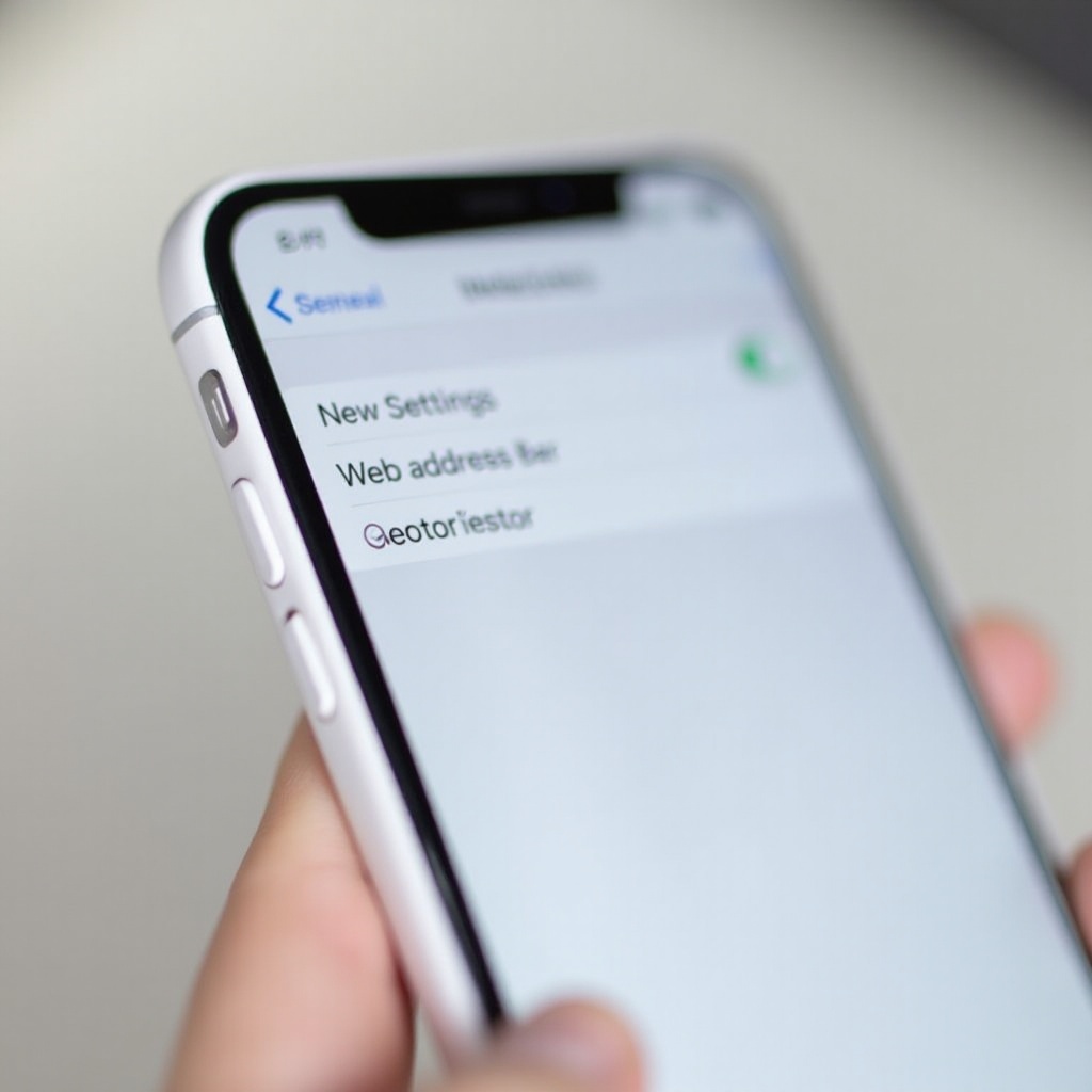 how to move address bar on iphone